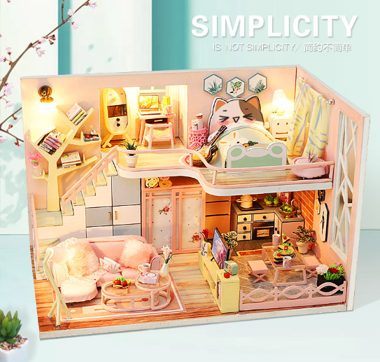 DIY Model Toy Cabin Building Kit