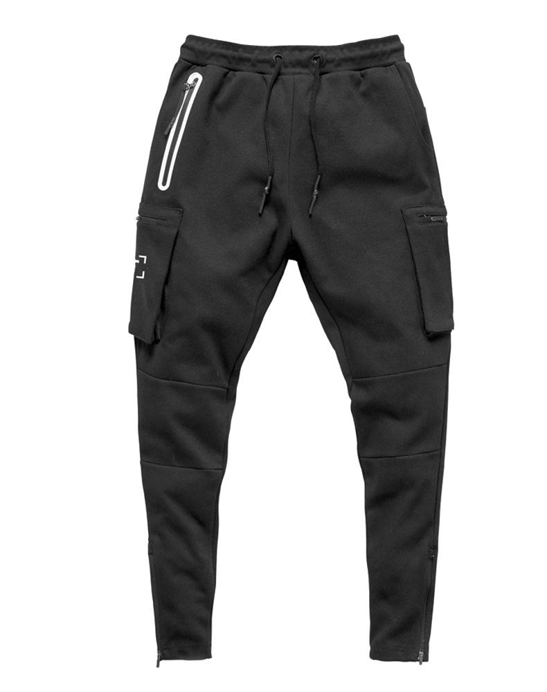 Cross-Border Men's Casual Versatile Sports Overalls Cotton Running Fitness Camouflage Trousers Zipper Decorative Trousers