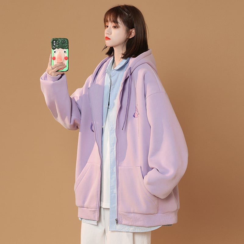 Cubs Women's Casual Spring Autumn Loose Sports Jacket