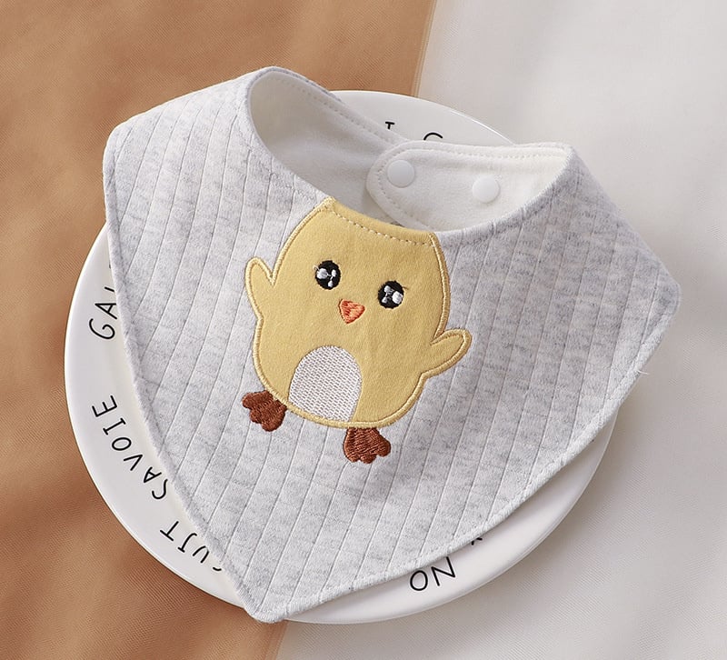 Soft Cotton Cartoon Bib for Newborns
