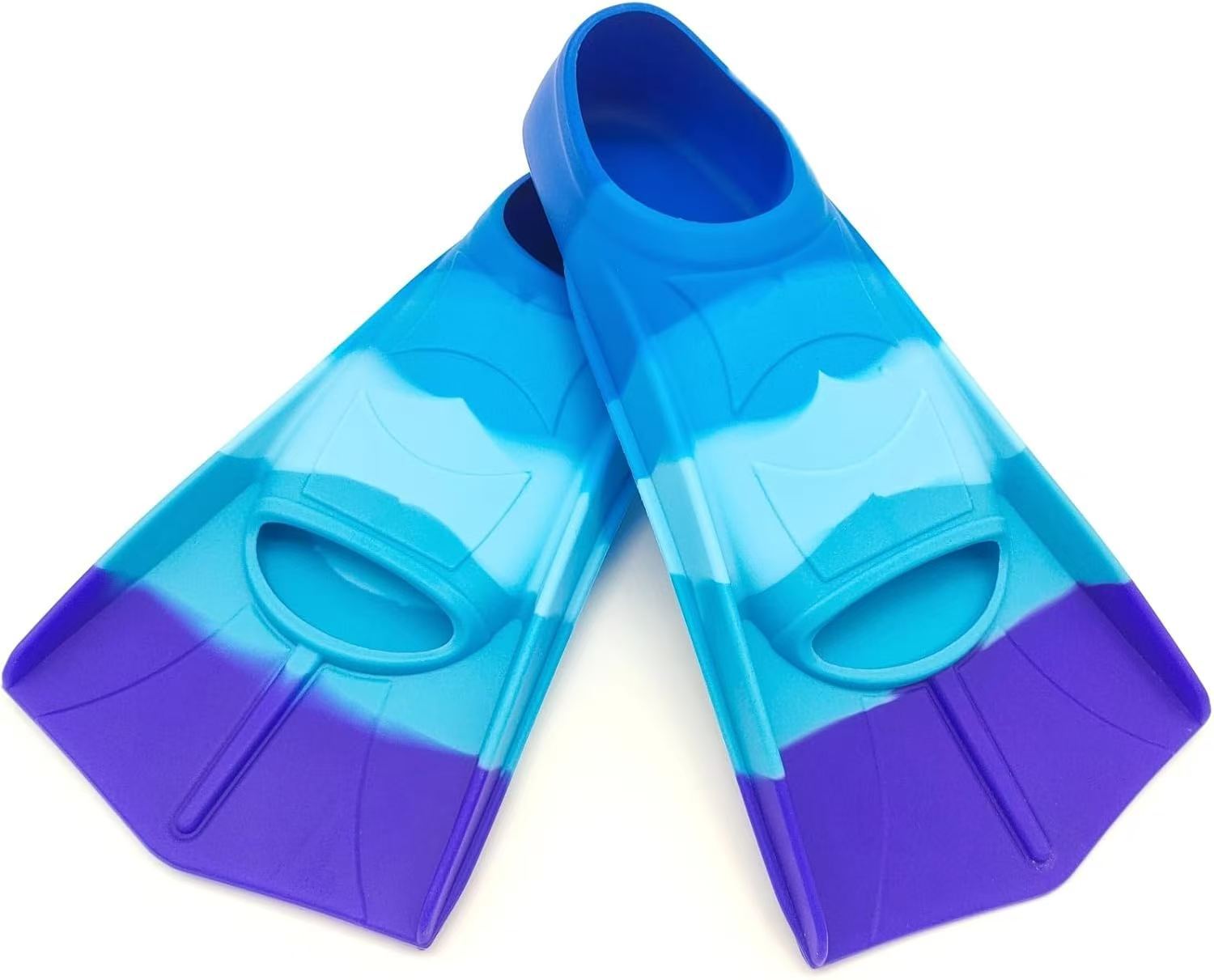 Hot sale professional training freestyle silicone frog shoes short flippers adult children flippers frog shoes manufacturers wholesale