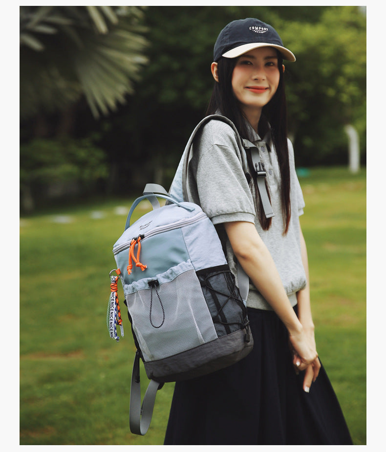 Outdoor Hiking Large-Capacity Backpack, Lightweight Travel Backpack, Commuting Storage School Bag, Leisure Cycling Backpack