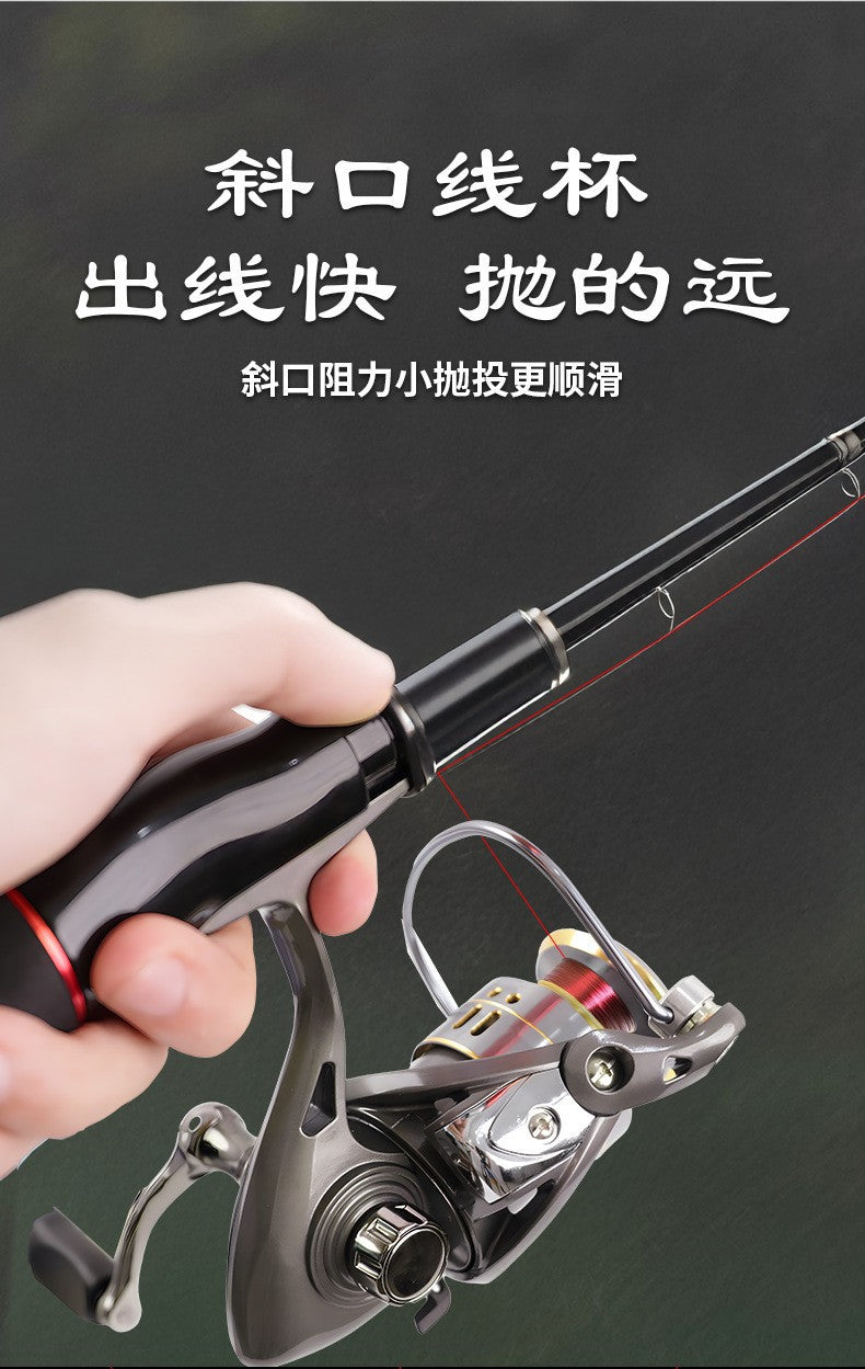 Cross-Border Manufacturer All-Metal Fishing Reel Spinning Reel Fishing Line Reel Lure Reel Spinning Reel Special Long-Distance Casting Spinning Reel