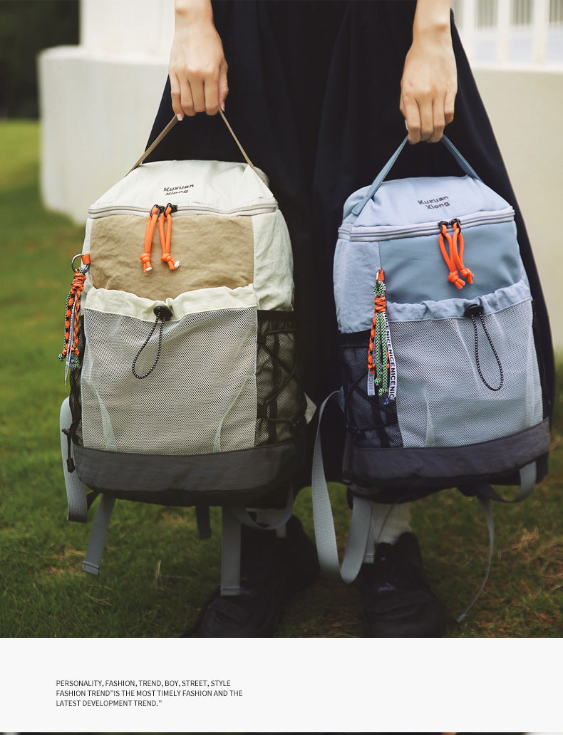 Outdoor Hiking Large-Capacity Backpack, Lightweight Travel Backpack, Commuting Storage School Bag, Leisure Cycling Backpack