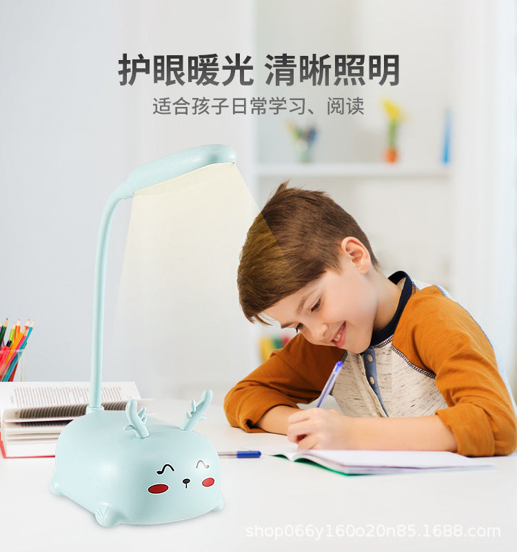 Factory direct creative cute girl heart mini small table lamp led bedroom bedroom bedside eye protection night light