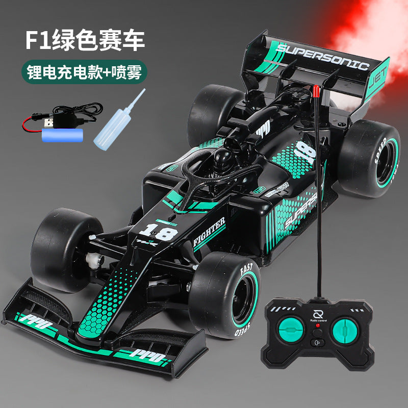 Remote control car Formula F1 high-speed racing rechargeable sprayable electric drift car children's toys gifts wholesale
