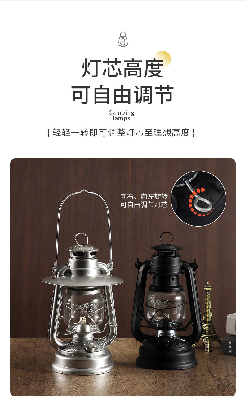 276 fire hand lantern outdoor camping lamp tent lighting lamp retro kerosene lamp atmosphere portable camping lamp
