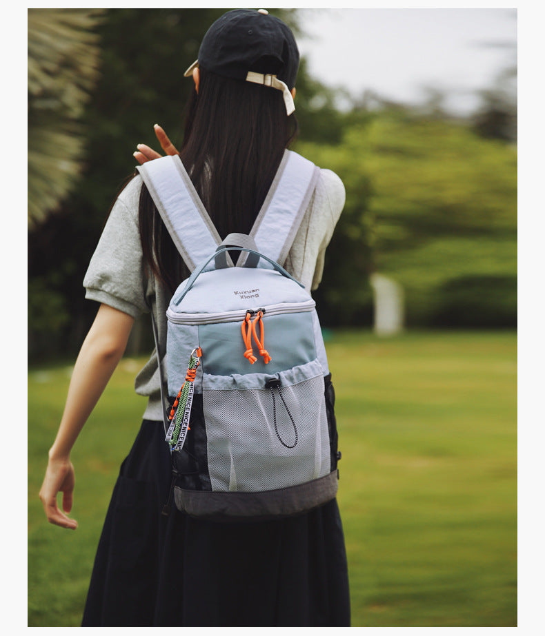 Outdoor Hiking Large-Capacity Backpack, Lightweight Travel Backpack, Commuting Storage School Bag, Leisure Cycling Backpack