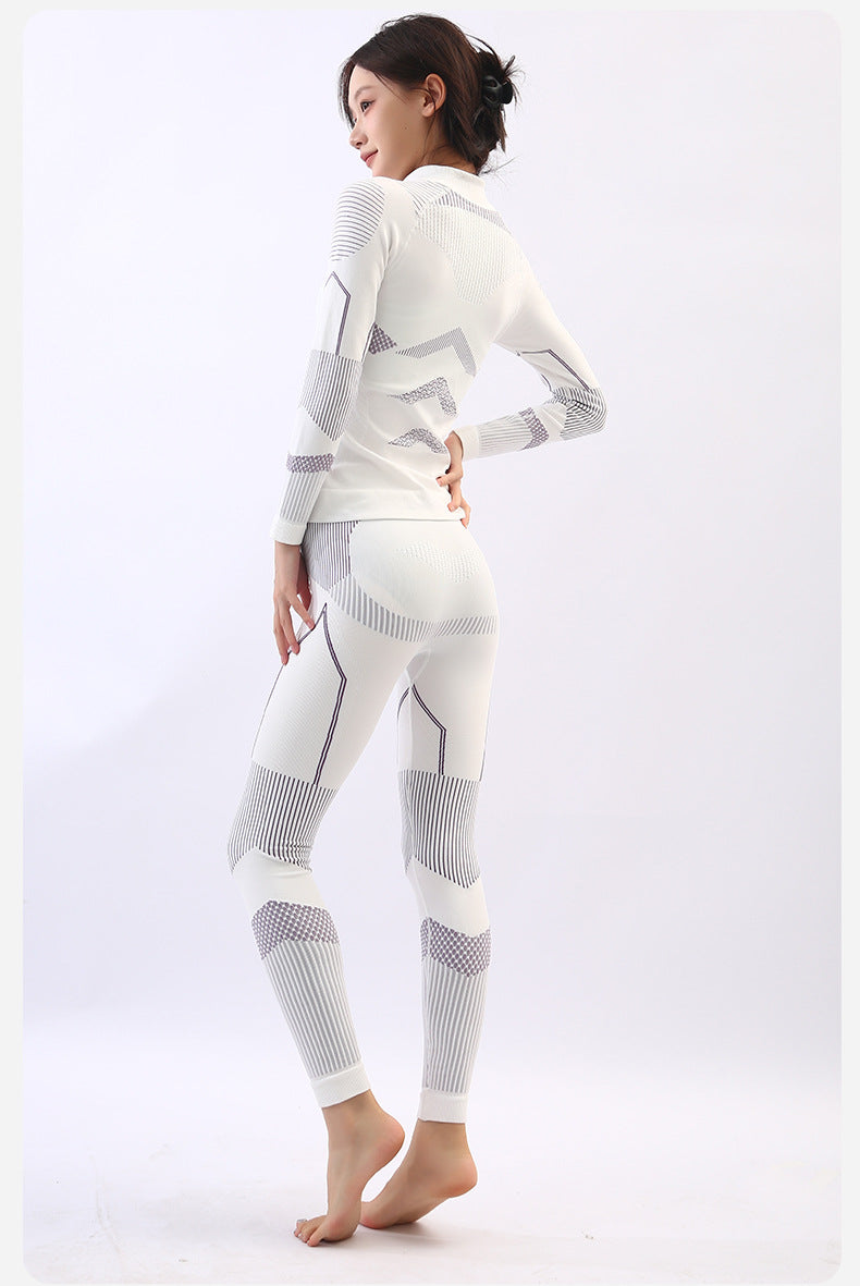 Ski Quick-drying Underwear Warm Compression Perspiration Breathable Women's Men's Outdoor Mountaineering Sportswear Functional Tight suit