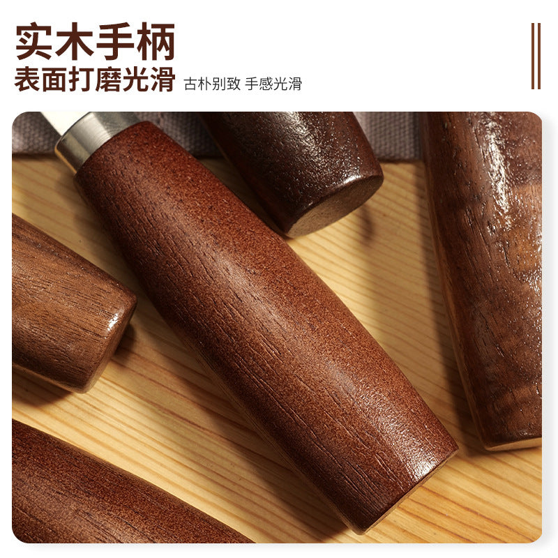 Professional woodworking carving knife DIY cutting woodcutter scimitar handmade woodcarving digging spoon full set of tools woodcarving woodcarving tools