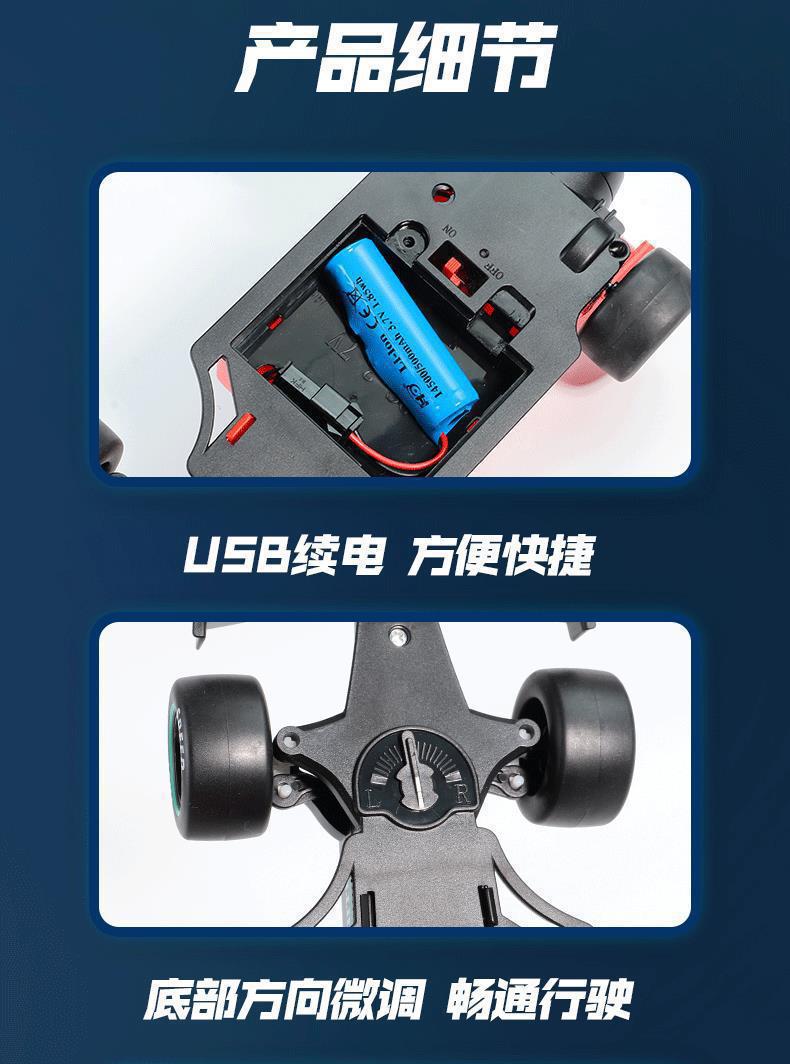 Remote control car Formula F1 high-speed racing rechargeable sprayable electric drift car children's toys gifts wholesale