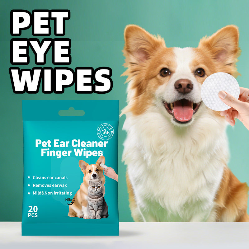 Foreign Trade Cross-Border Pet Tear Stain Wipes Pet Supplies Tear Stain Removal Cleaning Wet Wipes Cat Eye Tear Stain Removal