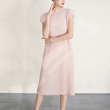 Retro Pleated Fashion Floral Suit Autumn and Winter New Miyake Elastic Top Waist Design Skirt Two-Piece Set