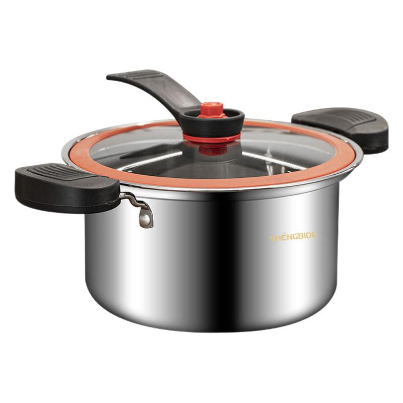 Korean-style Micro-pressure Pot Household Kitchen Multi-functional Stew Pot Stew Meat Porridge Soup Pot Binaural Cuisine Pressure Soup Pot