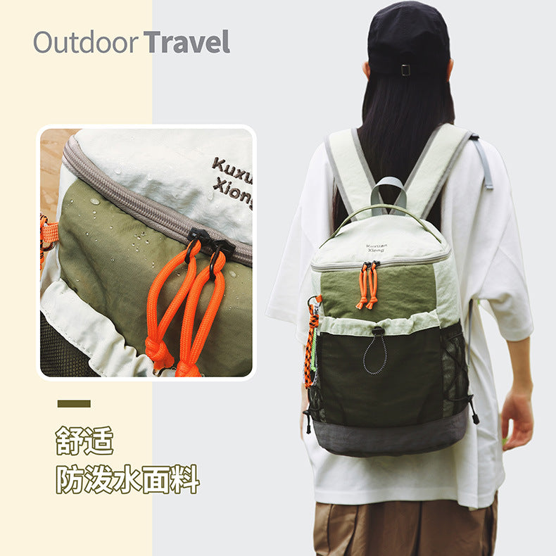 Outdoor Hiking Large-Capacity Backpack, Lightweight Travel Backpack, Commuting Storage School Bag, Leisure Cycling Backpack