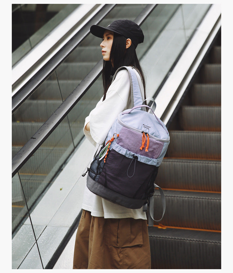 Outdoor Hiking Large-Capacity Backpack, Lightweight Travel Backpack, Commuting Storage School Bag, Leisure Cycling Backpack