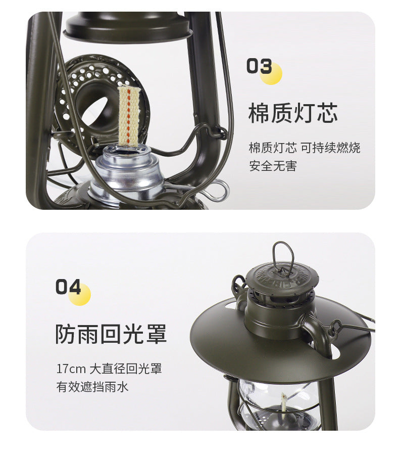 276 fire hand lantern outdoor camping lamp tent lighting lamp retro kerosene lamp atmosphere portable camping lamp