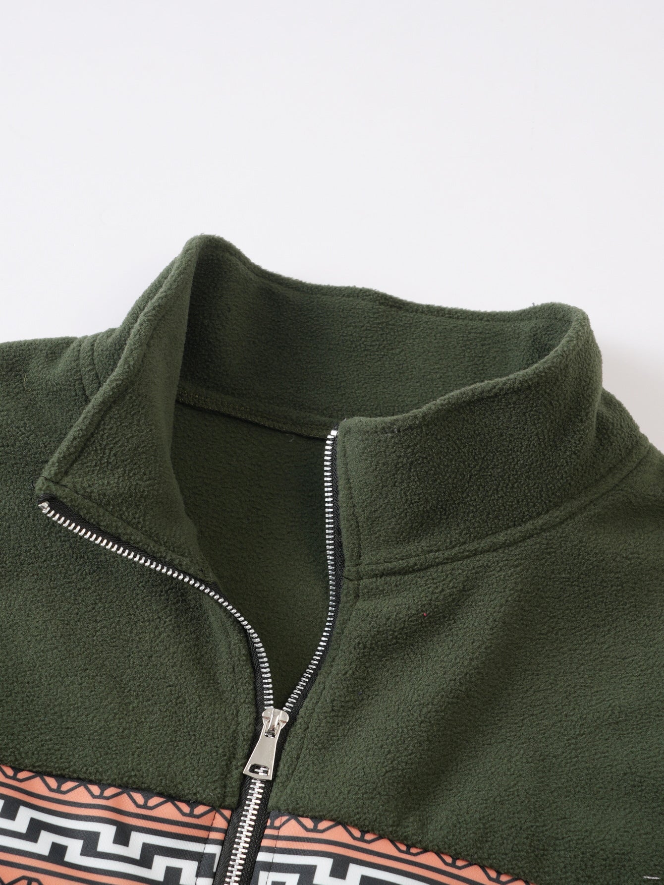Autumn and Winter European and American Cross-Border Casual Men's Sweatshirt Long-Sleeved Thickened Fleece Half-Zip Sweatshirt Hot-Selling Daily Top