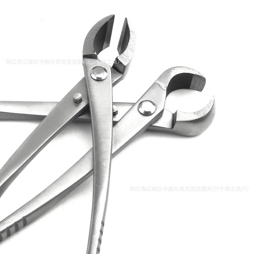 All Steel 8inch Bonsai Special Set Garden Pliers for Cutting Branches, Green Plants, Leaf Buds, Ball Joint Pliers, Diagonal Pliers, Sanded Style