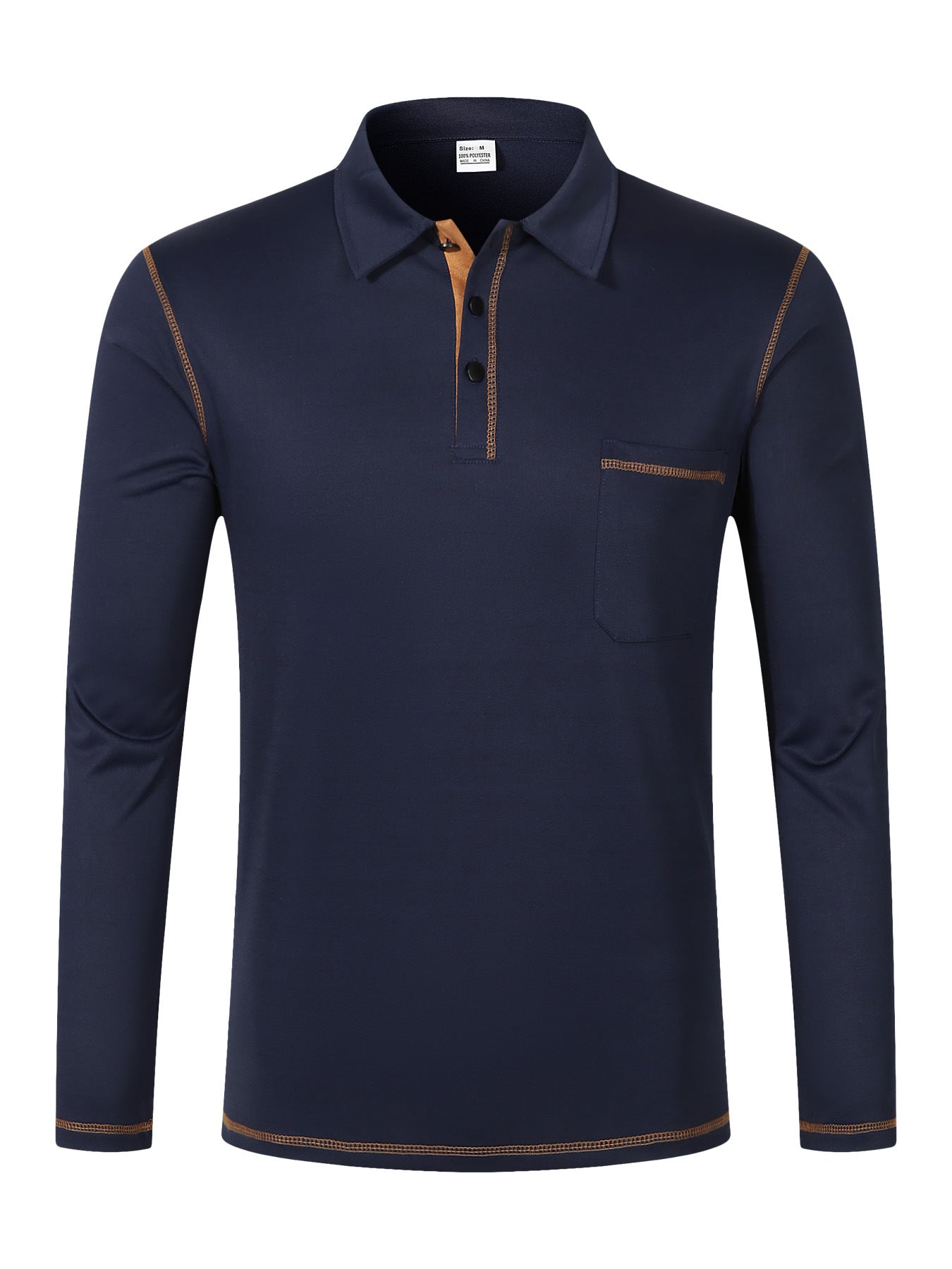 2025 new polo shirt long sleeve lapel men amazon casual sports breathable