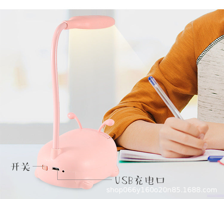 Factory direct creative cute girl heart mini small table lamp led bedroom bedroom bedside eye protection night light