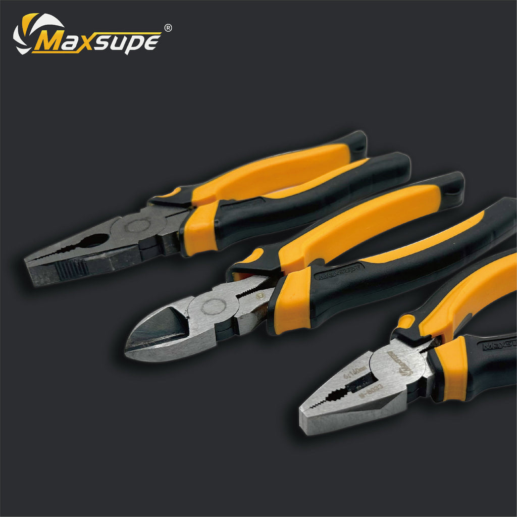 MaXSUPe industrial grade non-slip toothed pointed-nose pliers diagonal pliers diagonal pliers diagonal pliers 6 inch 8 inch wire pliers tool