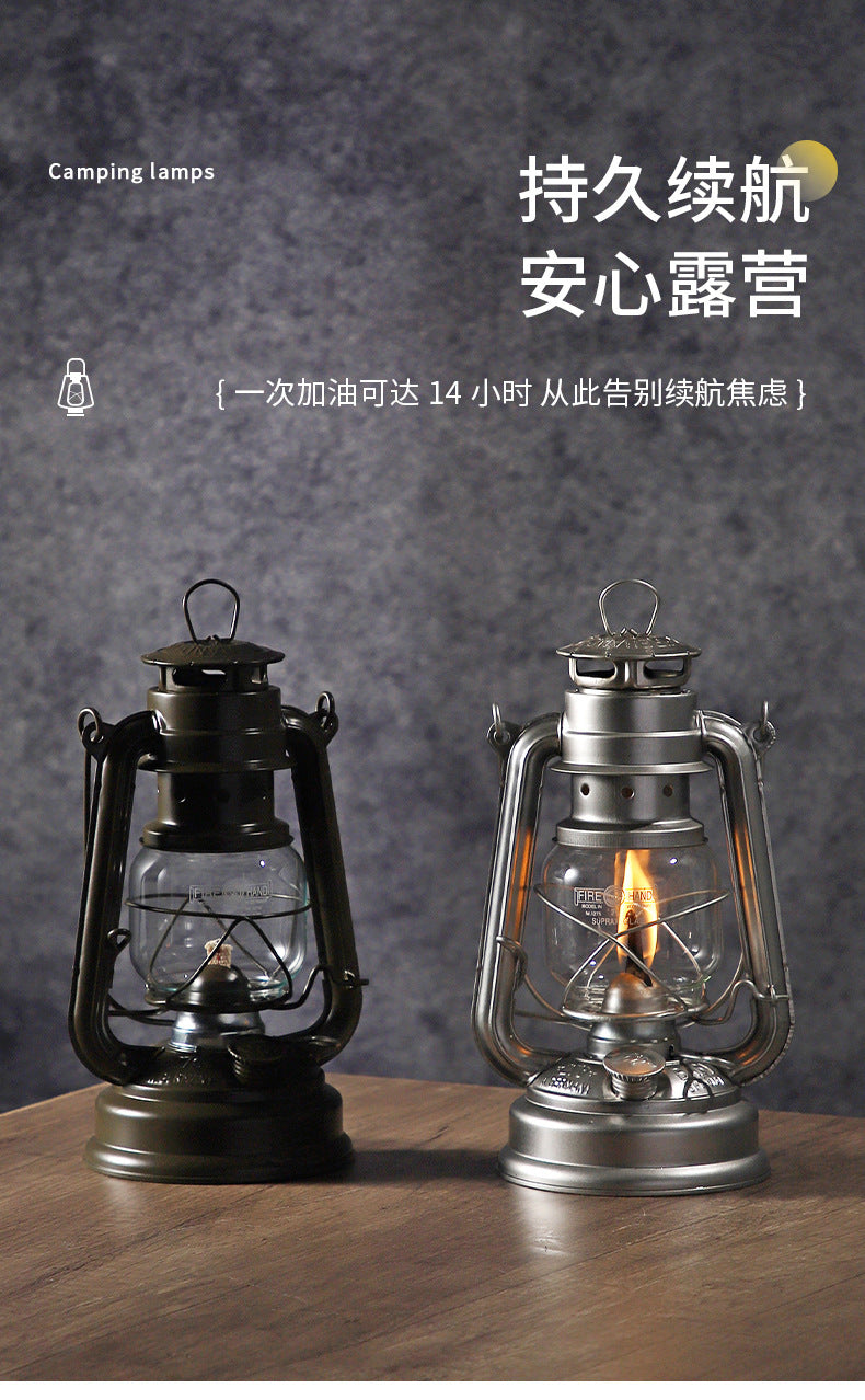 276 fire hand lantern outdoor camping lamp tent lighting lamp retro kerosene lamp atmosphere portable camping lamp