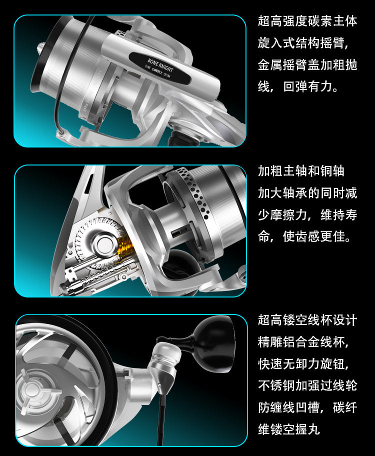 Diva/DIWA White Bone Knight 801 Beach Fishing Wheel Cast Wheel Coast Fishing Wheel 35 Line Cup Universal Fregan
