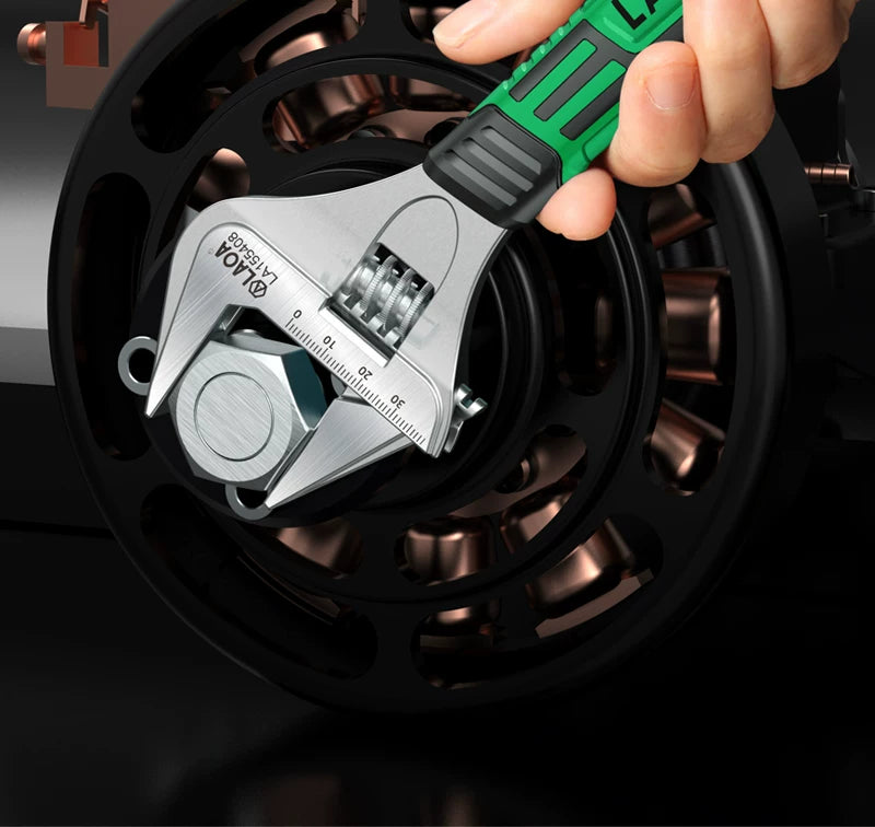 Old A Thin Wide Angle Large Open-ended Adjustable Wrench 8 Inch Multifunctional Household Bathroom Wrench Pipe Wrench Pipe Tongs
