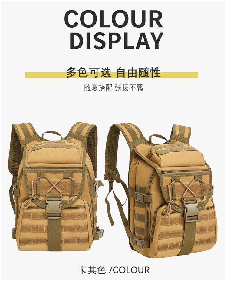 2025 New Men's Outdoor Backpack Travel Bag Large Capacity Oxford Cloth USB Charging Summer Camp Bag Export