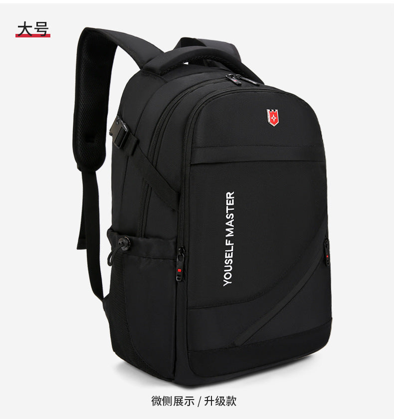 Cross-border Backpack Men's Large Capacity Business Travel Bag Computer Backpack Junior Senior high school College Student Schoolbag New Travel