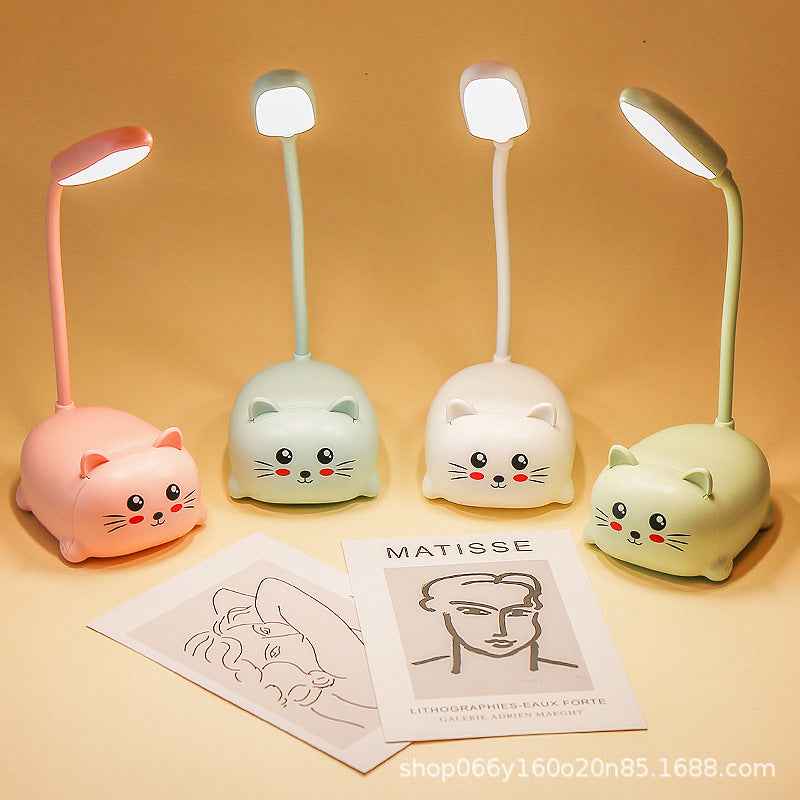 Factory direct creative cute girl heart mini small table lamp led bedroom bedroom bedside eye protection night light