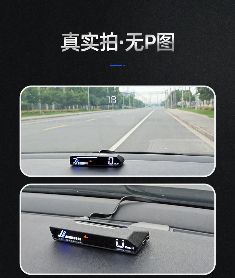 Hud head-up display obd multi-function vehicle instrument oil temperature transmission oil temperature monitoring dual display screen S100