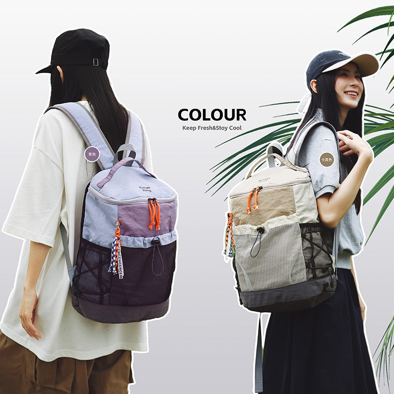 Outdoor Hiking Large-Capacity Backpack, Lightweight Travel Backpack, Commuting Storage School Bag, Leisure Cycling Backpack