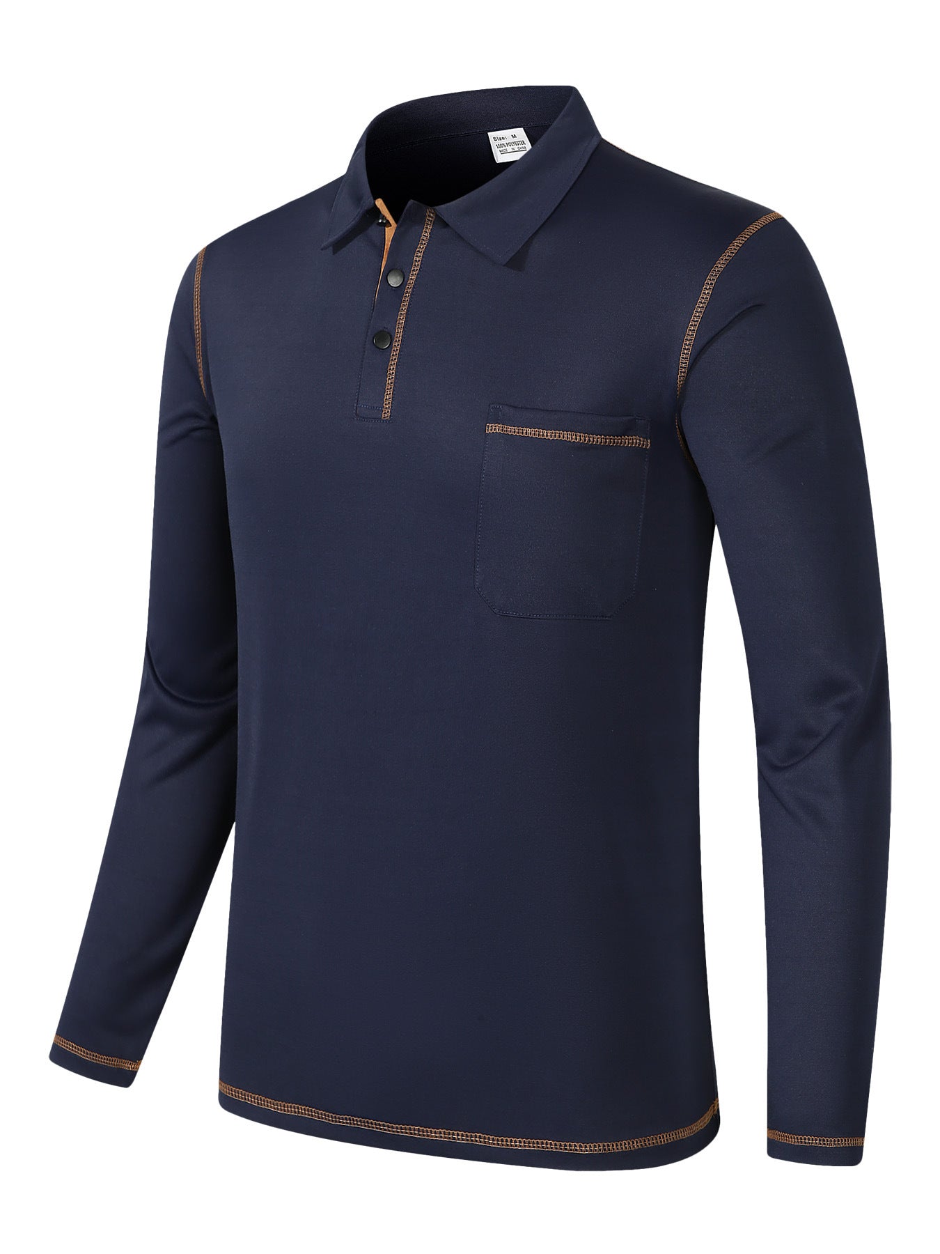 2025 new polo shirt long sleeve lapel men amazon casual sports breathable