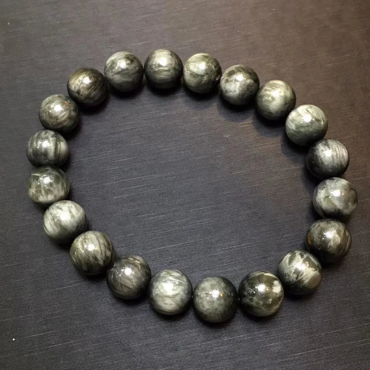 Natural Eagle Eye Stone Single Circle Fashion Bracelet for Men and Women, Light Luxury and Simple Pattern Bracelet