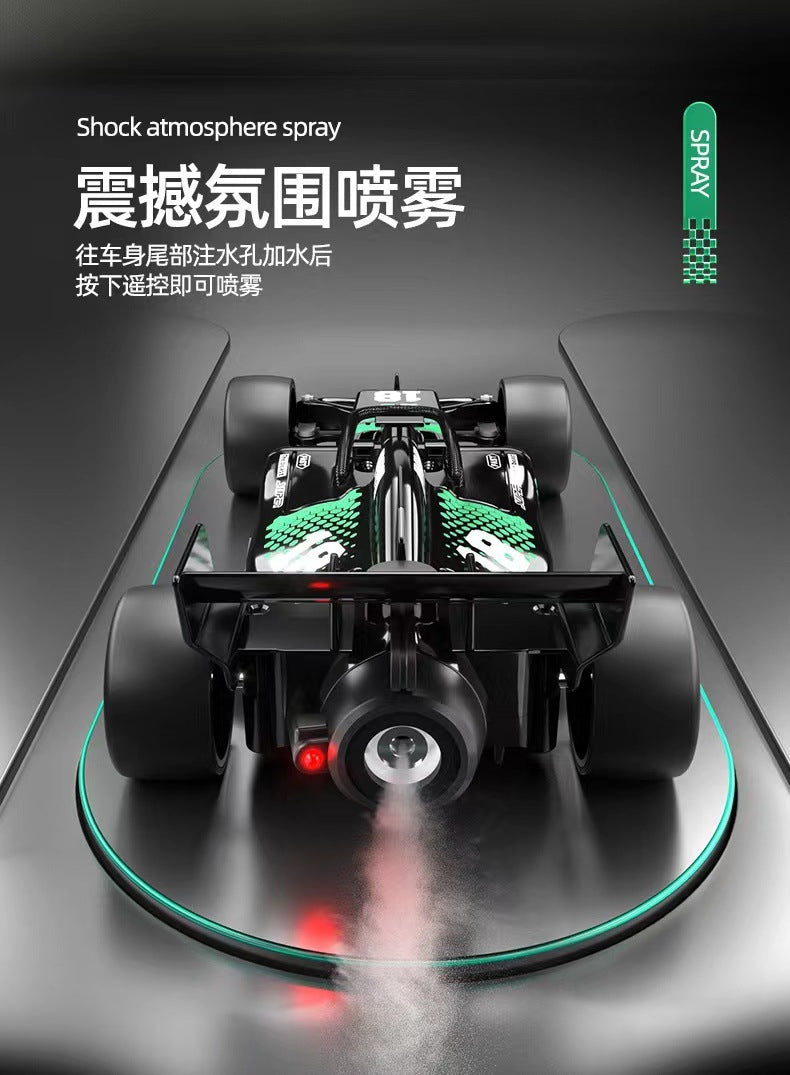 Remote control car Formula F1 high-speed racing rechargeable sprayable electric drift car children's toys gifts wholesale