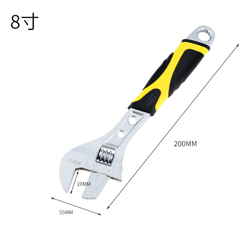 Factory wholesale adjustable wrench manual adjustable wrench loose mouth labor-saving open-end adjustable wrench pipe flexible dual-purpose wrench
