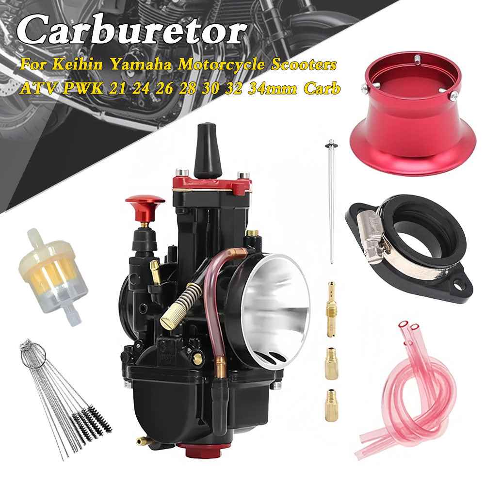 Motorcycle PWK Carburetor 21 24 26 28 32 34mm PWK Modified Racing ATV Carburetor Accessories