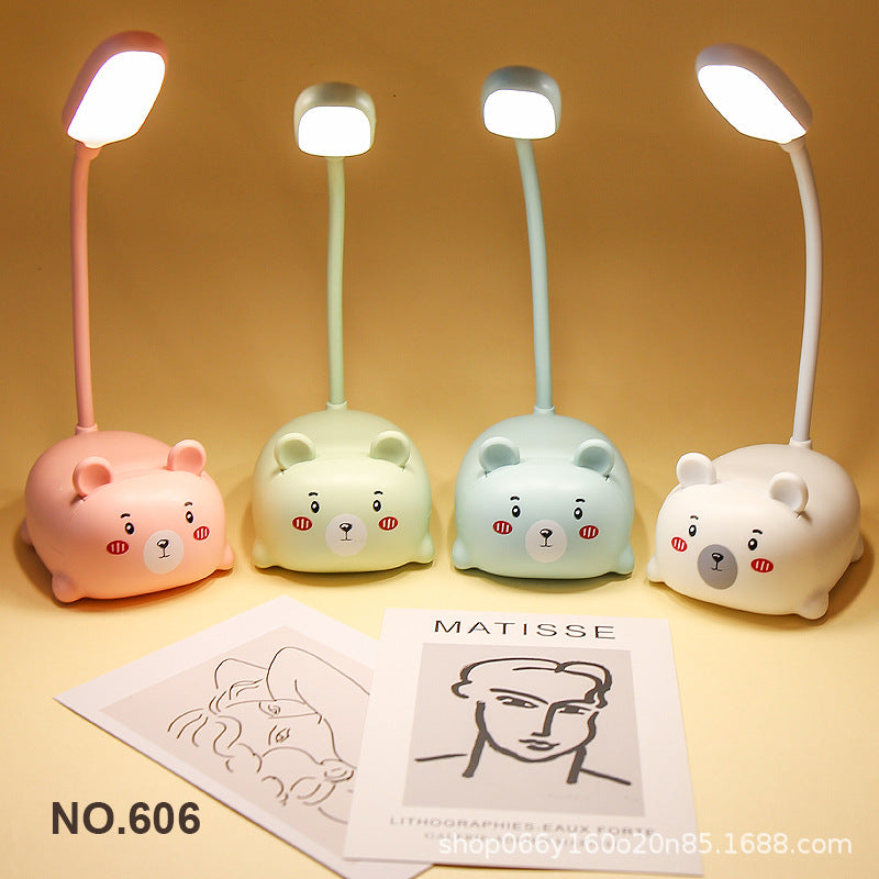 Factory direct creative cute girl heart mini small table lamp led bedroom bedroom bedside eye protection night light