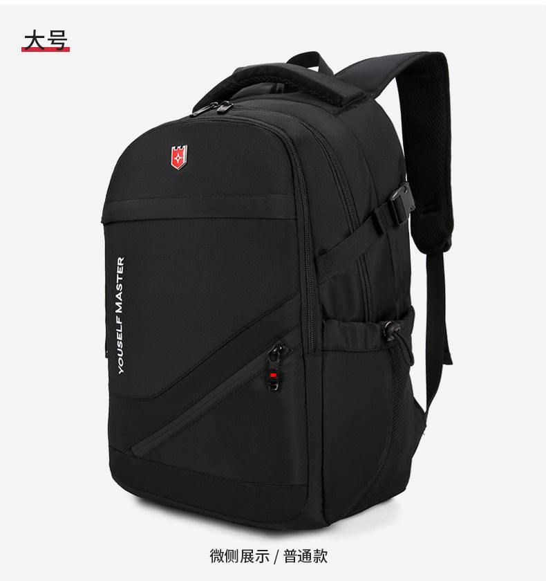 Cross-border Backpack Men's Large Capacity Business Travel Bag Computer Backpack Junior Senior high school College Student Schoolbag New Travel