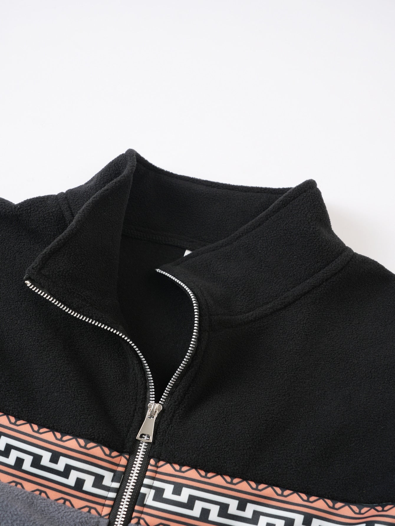 Autumn and Winter European and American Cross-Border Casual Men's Sweatshirt Long-Sleeved Thickened Fleece Half-Zip Sweatshirt Hot-Selling Daily Top