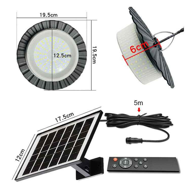 Solar 244LED Ring Chandelier Courtyard Garden Villa Street Light 360 Degree Outdoor Solar Lighting