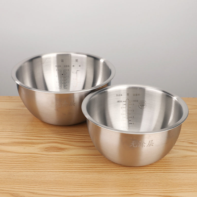 Rice Cooker Liner 304 Stainless Steel Food Grade Zero Coated Non-stick Cooker Liner Suitable for Xiaomi Rice Cooker