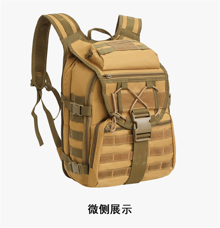 2025 New Men's Outdoor Backpack Travel Bag Large Capacity Oxford Cloth USB Charging Summer Camp Bag Export