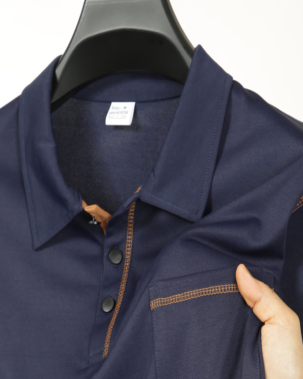 2025 new polo shirt long sleeve lapel men amazon casual sports breathable