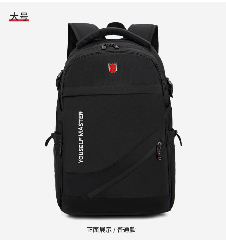 Cross-border Backpack Men's Large Capacity Business Travel Bag Computer Backpack Junior Senior high school College Student Schoolbag New Travel