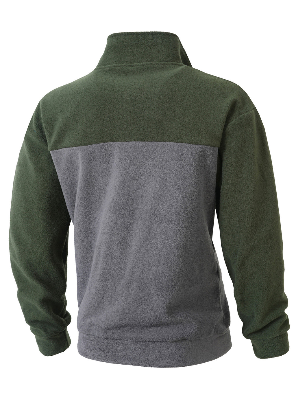 Autumn and Winter European and American Cross-Border Casual Men's Sweatshirt Long-Sleeved Thickened Fleece Half-Zip Sweatshirt Hot-Selling Daily Top