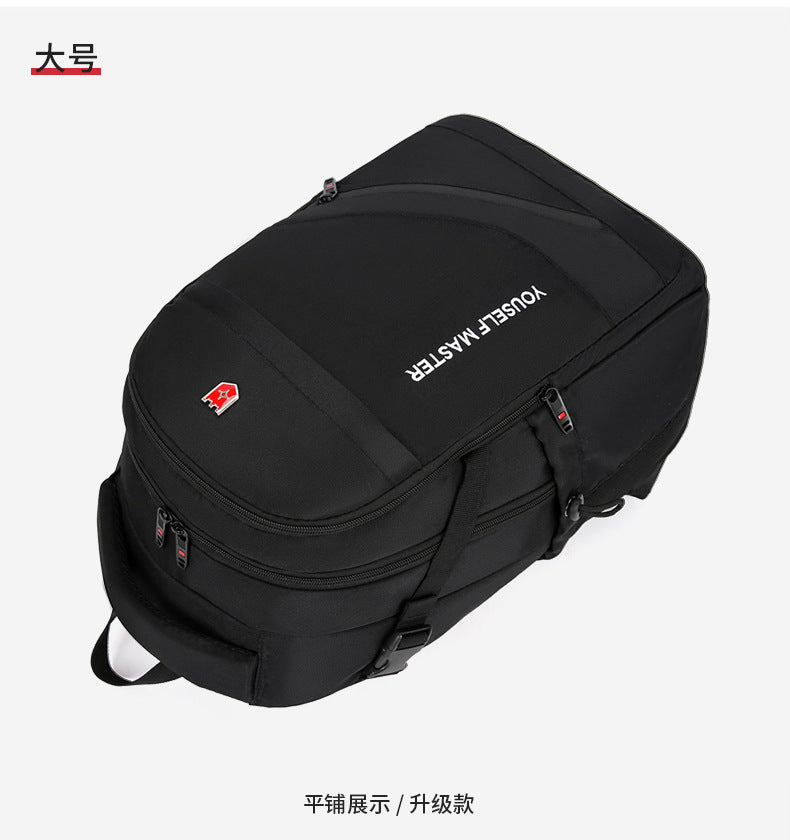 Cross-border Backpack Men's Large Capacity Business Travel Bag Computer Backpack Junior Senior high school College Student Schoolbag New Travel