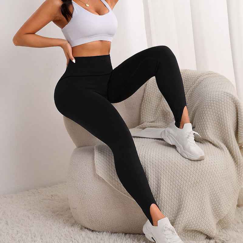 Yoga Clothing Set Summer Suit Slightly Fat Summer Fashion Sexy High Waist Slim Tights Cross-Border European and American Butt Lift